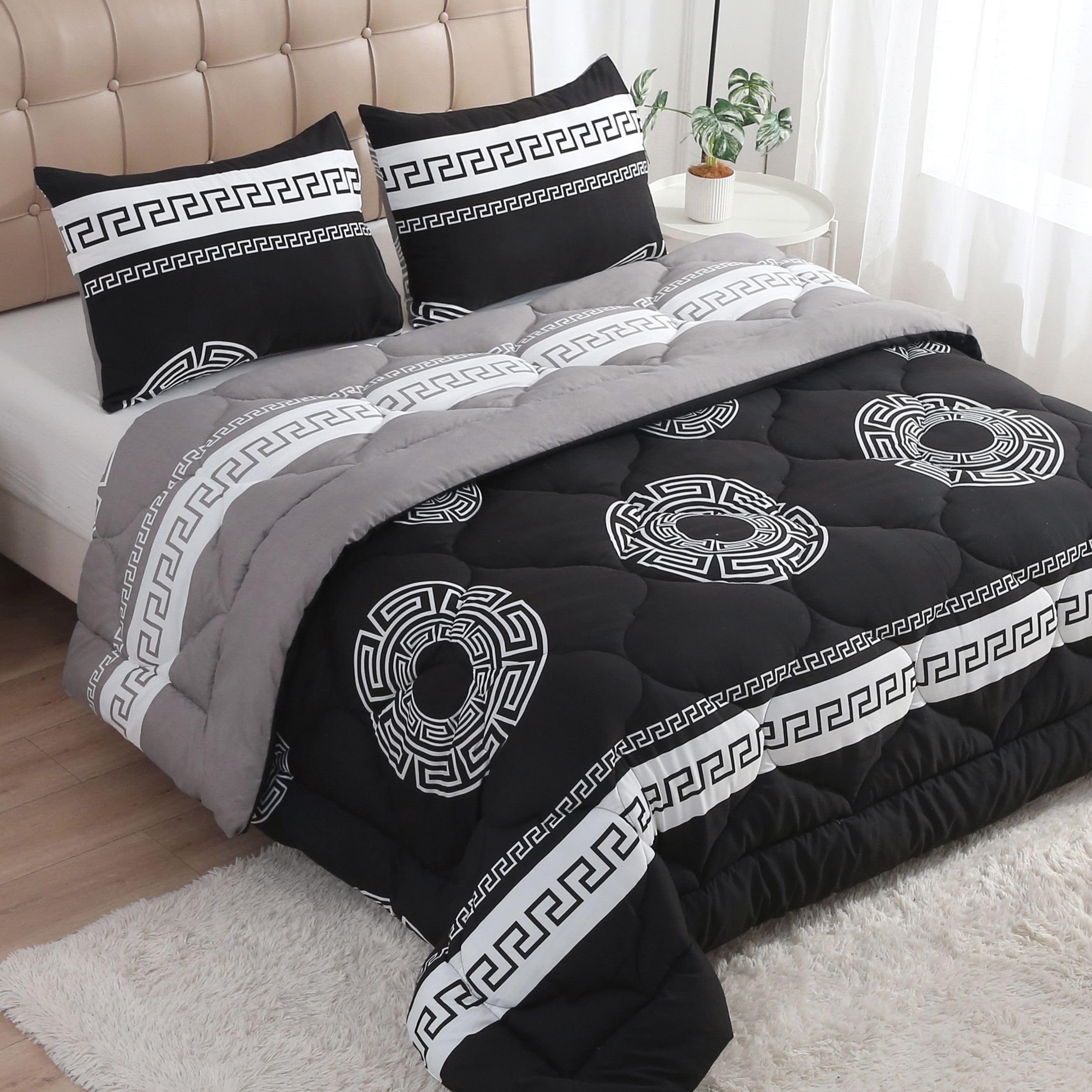 MANEMI - Edredón Estampado con Relleno de Fibra para Cama 135CM, Invierno 230 x 240cm, Tejido Suave y 100% Poliéster