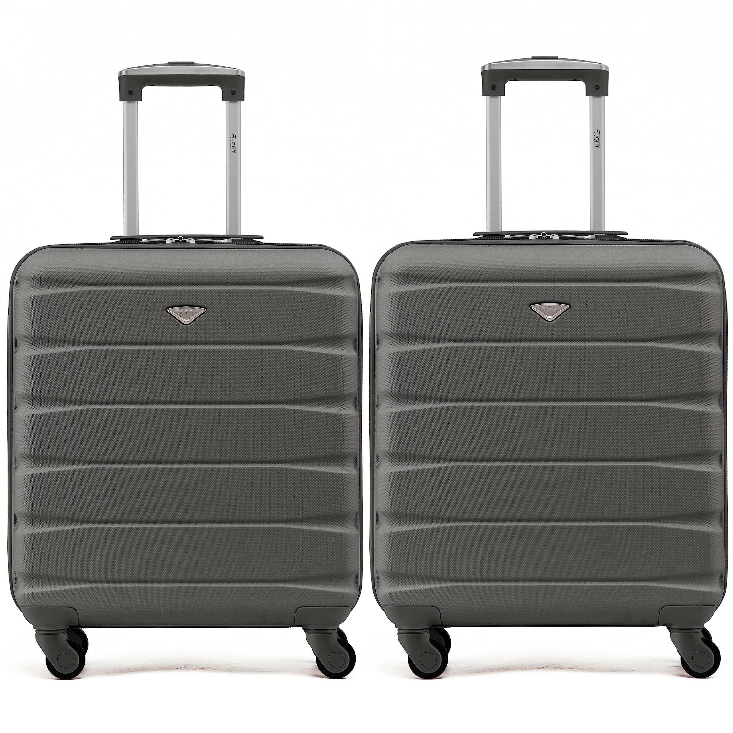 Flight Knight Suitcase Set of 2 Lightweight 4 Wheel ABS Hard Case Cabin Carry On Hand Luggage Approved for Over 100 Airlines Including easyJet, British Airways, Ryanair & Many More 55x35x20cm — view 193