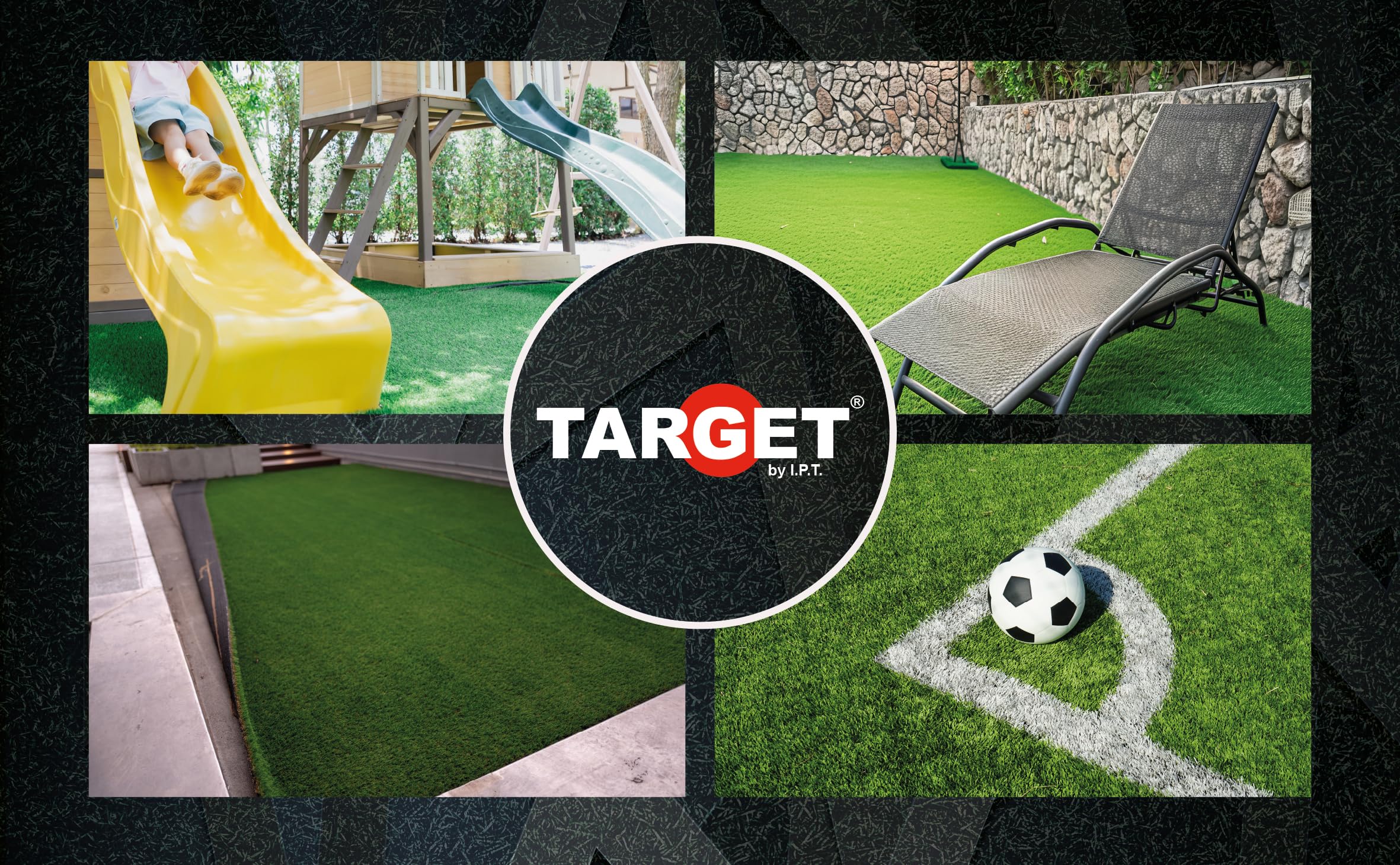 TARGET - Klebeband für Kunstrasen, selbstklebend, 150 mm breit, innen und außen (10 Meter)