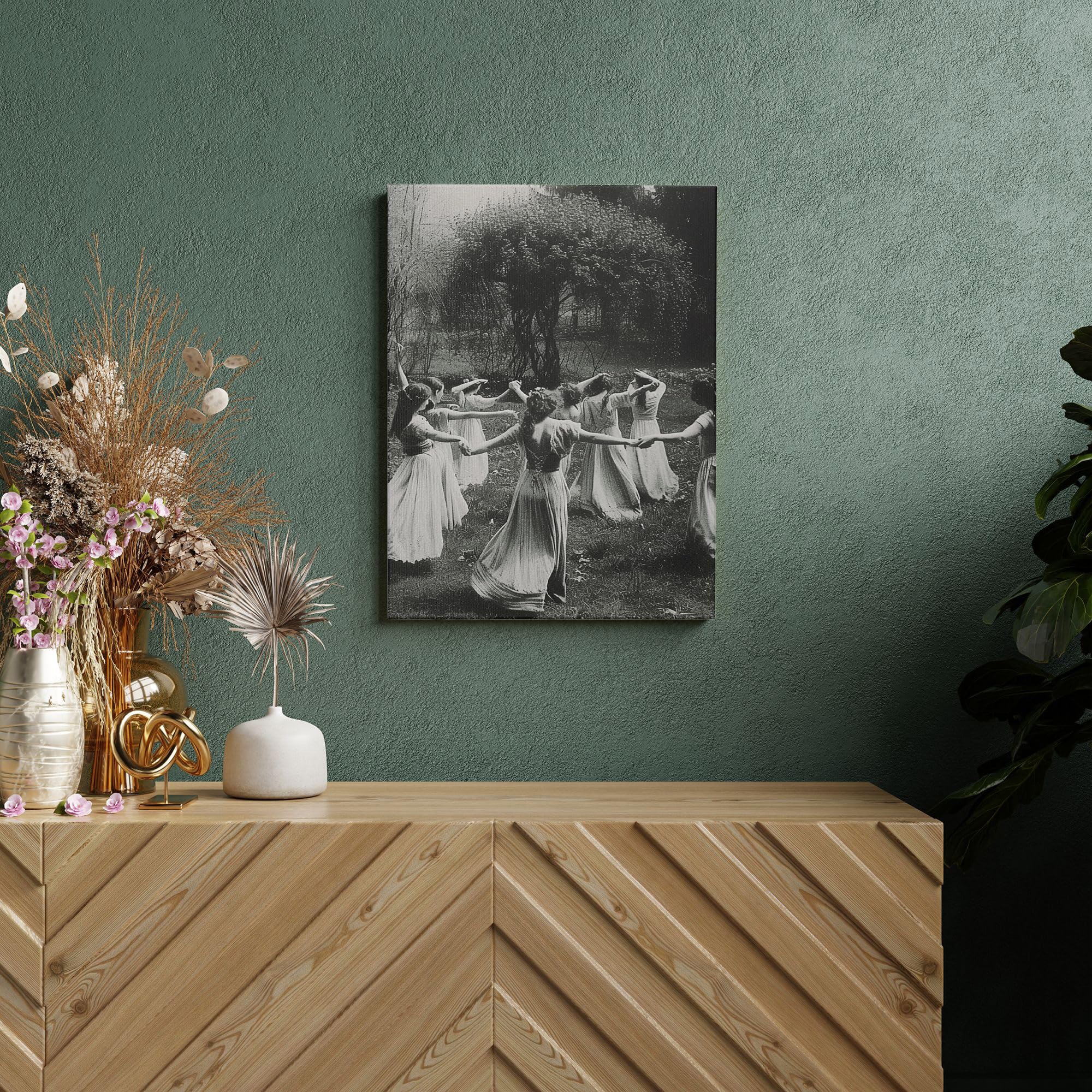 Amazon.com: Witch rectangle wall art Spooky Forest Beautiful
