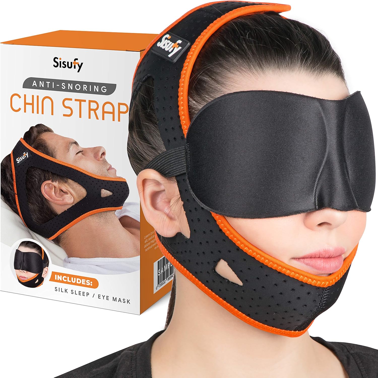 Anti Snoring Chin Strap for CPAP Users and Mouth Breathers – Ultra Soft Sisufy Snoring Solution, Anti Snoring Devices. Stop Snoring Sleep Aid, Jaw Strap : Health & Household