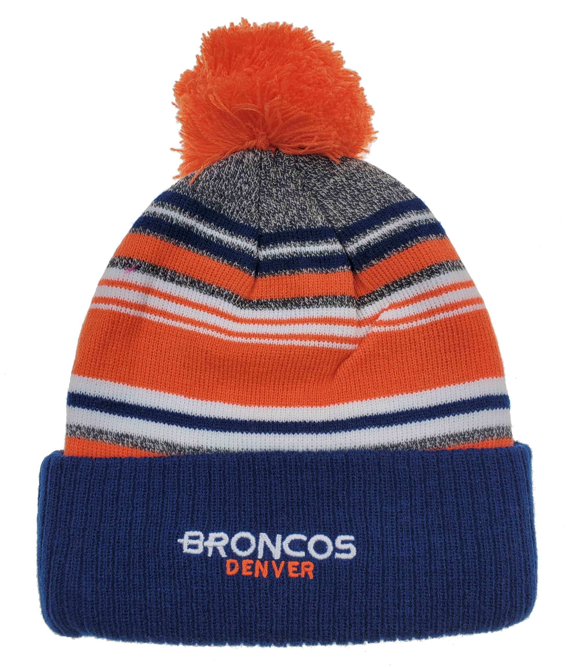 Outerstuff NFL Youth Boys 8-20 Denver Broncos Knitted Pom Hat, One Size Team Color