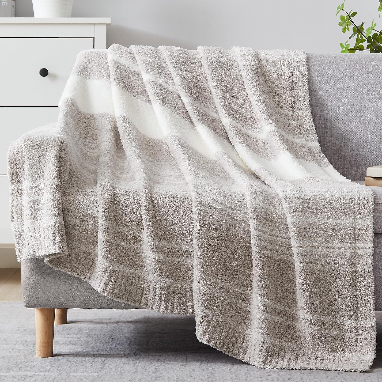 Couverture rayée WRENGONGE idée cadeau douce pour adulte