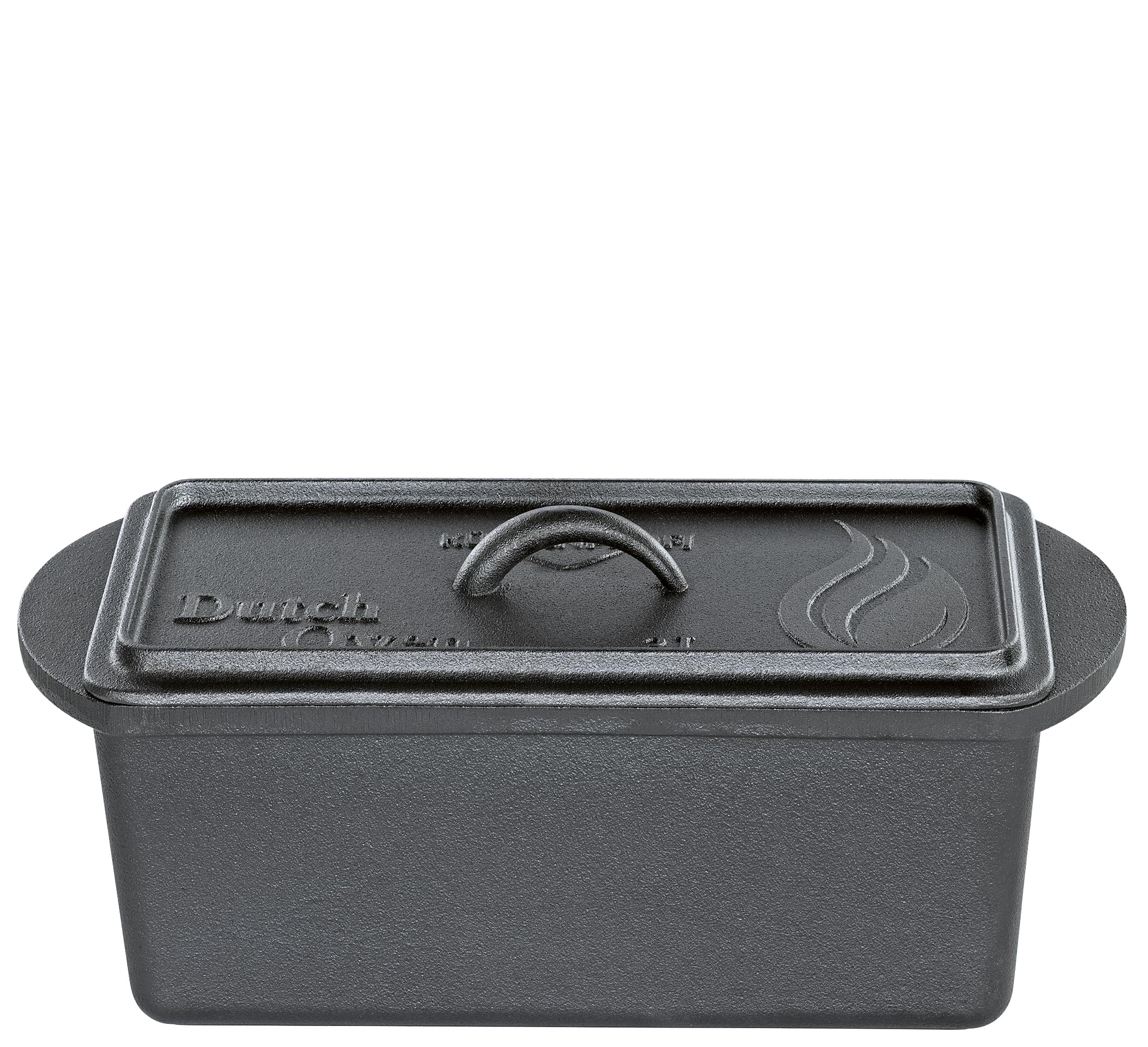 Küchenprofi Dutch Oven BBQ, żeliwo, gotowe do użycia, żeliwne naczynie w kształcie skrzynki, z pokrywką i podnośnikiem pokrywki, nadaje się do piekarnika i kuchenek indukcyjnych, garnek do pieczenia,