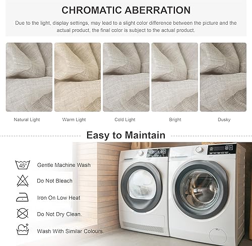 Miniatura 6 de Simple&Opulence - Juego de sábanas de 100 % lino, tamaño King, lino francés lavado, 4 piezas, transpirables ropa de cama que incluye 1 sábana