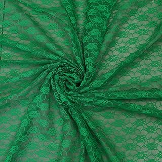 Sponsored Ad - MDS Pack of 10 Yard Bridal Solid Raschel Lace Fabric, Vintage Lace Fabric Bolt for Wedding Dress,Fashion, C...