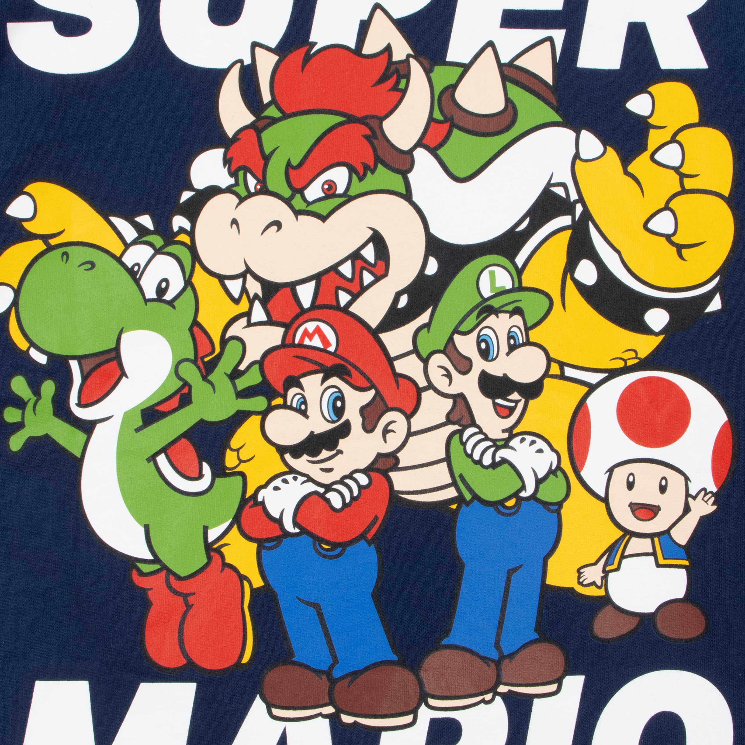 Super Mario Blouson Bombardier pour Garçon, blouson garçon avec Mario, Luigi, Bowser et Yoshi, veste enfant garcon