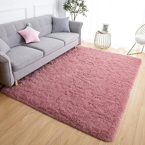 Miniatura 2 de Alfombras ultrasuaves y esponjosas para dormitorio, de 3 x 5 pies, alfombras de área de pelo largo para sala de estar, alfombra peluda grande y