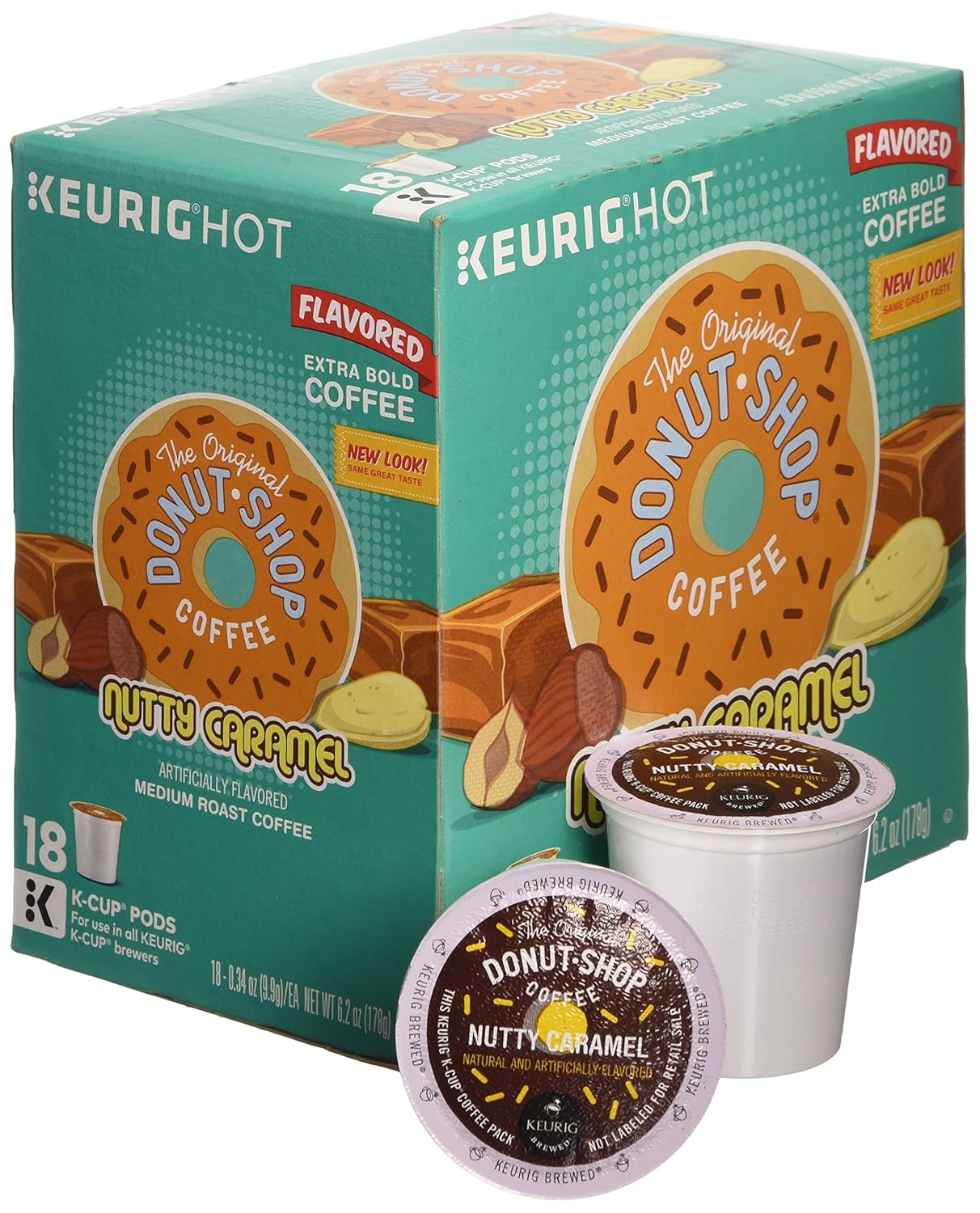 The Original Donut Shop Nutty Caramel - 18 ct