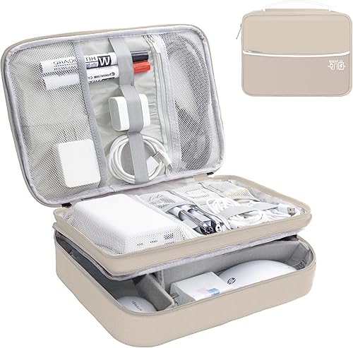 Miniatura 29 de Organizador Electrónico, Funda Organizadora de Cables de Viaje, Bolsas Organizadoras de Cables Portátiles, Estuche de Almacenamiento de Accesorios