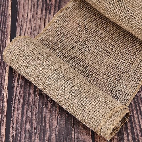 Miniatura 8 de Tela de arpillera natural para paisaje, rollo de arpillera para jardinería, rollo de tela de arpillera natural, rollo de tela rústica multiusos para