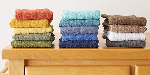 Miniatura 6 de DII Basic Terry Collection - Juego de paños de cocina con ventana, 16 x 26 pulgadas, color aguamarina sólido, 4 piezas