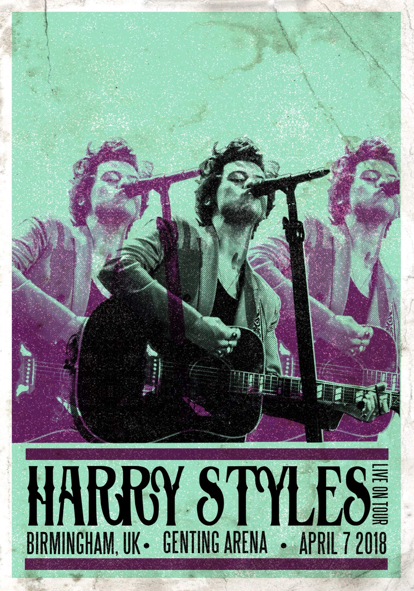 BHARAT UDYOG One Direction Poster - Harry Styles Poster - Vintage Music Poster(300GSM Premium Matte Finish Art Paper, 13x19 inches, UNFRAMED, SELF ADHESIVE, Multicolor 30) MADE IN INDIA