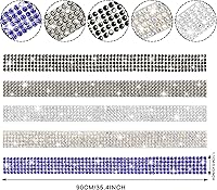 Vista 6 de TOMALL Bling Protector de Puerta de Coche con Parachoques de Cristal Antiarañazos, Tira de Cristales Adhesiva para Protector de Parachoques