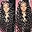 NKTU Deep Wave Lace Front Wigs Human Hair Glueless Wigs for Black Women 13x4 HD Transparent Lace Front Wigs Pre Plucked with Baby Hair 180 Density 22 Inch