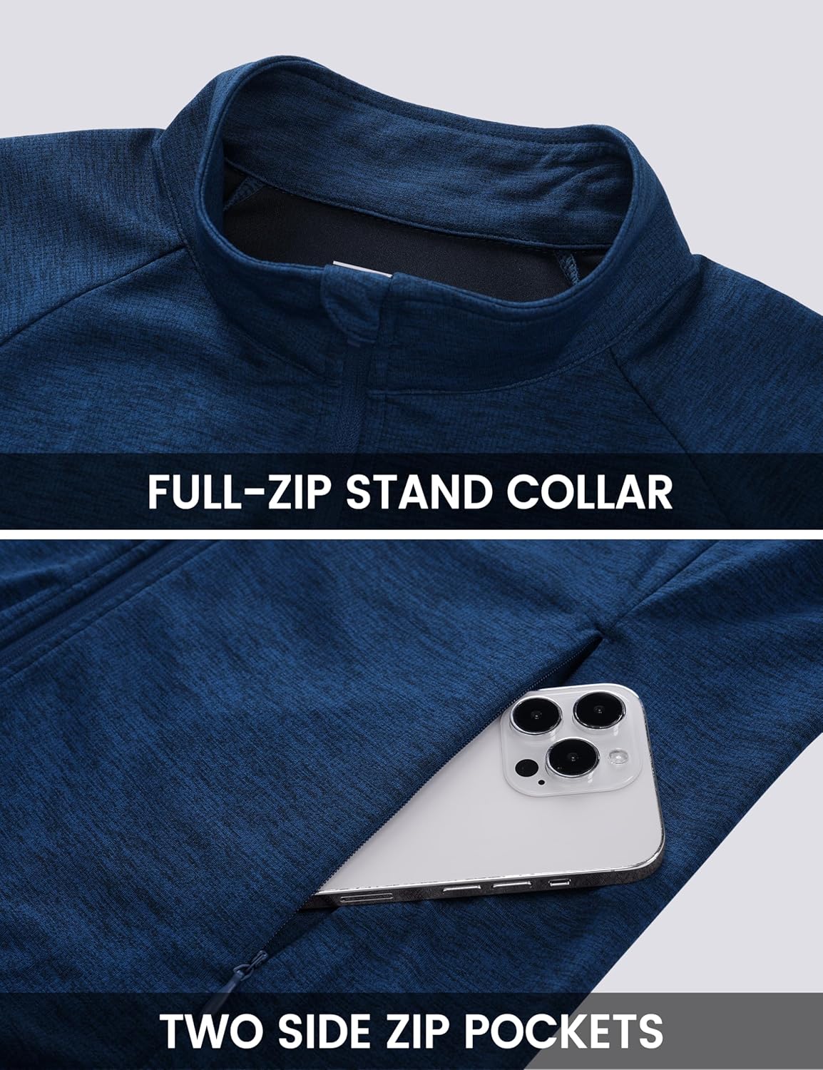 MAGCOMSEN Women's UPF 50+ Athletic Jackets Full Zip Lightweight Workout Jacket SPF Sun Protection Shirts Hiking Running - Image 5