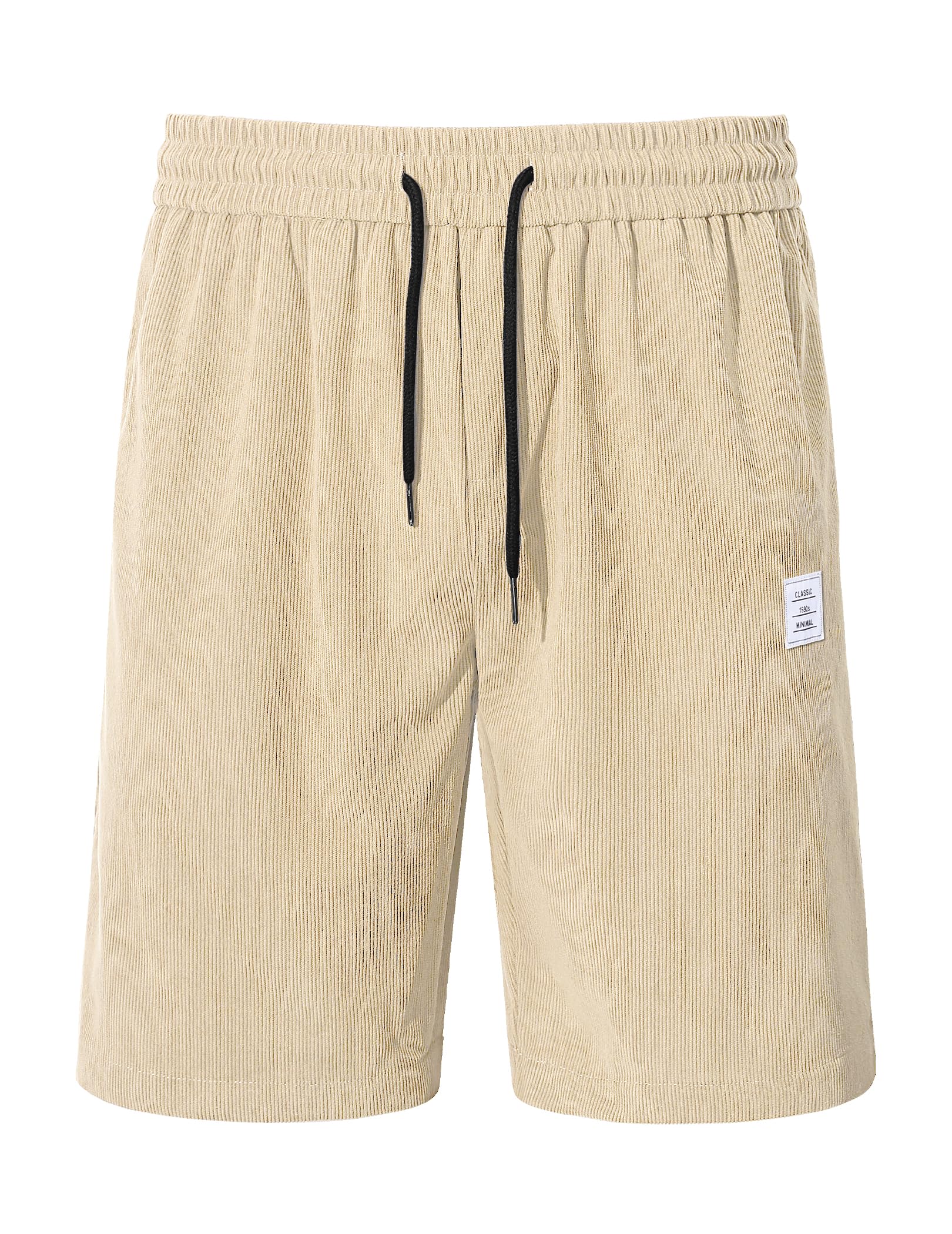 TARAINYA Velluto a Coste Pantaloncini Uomo Cotone Coulisse Estivi Causal Pantaloni Corti Uomo con Tasche