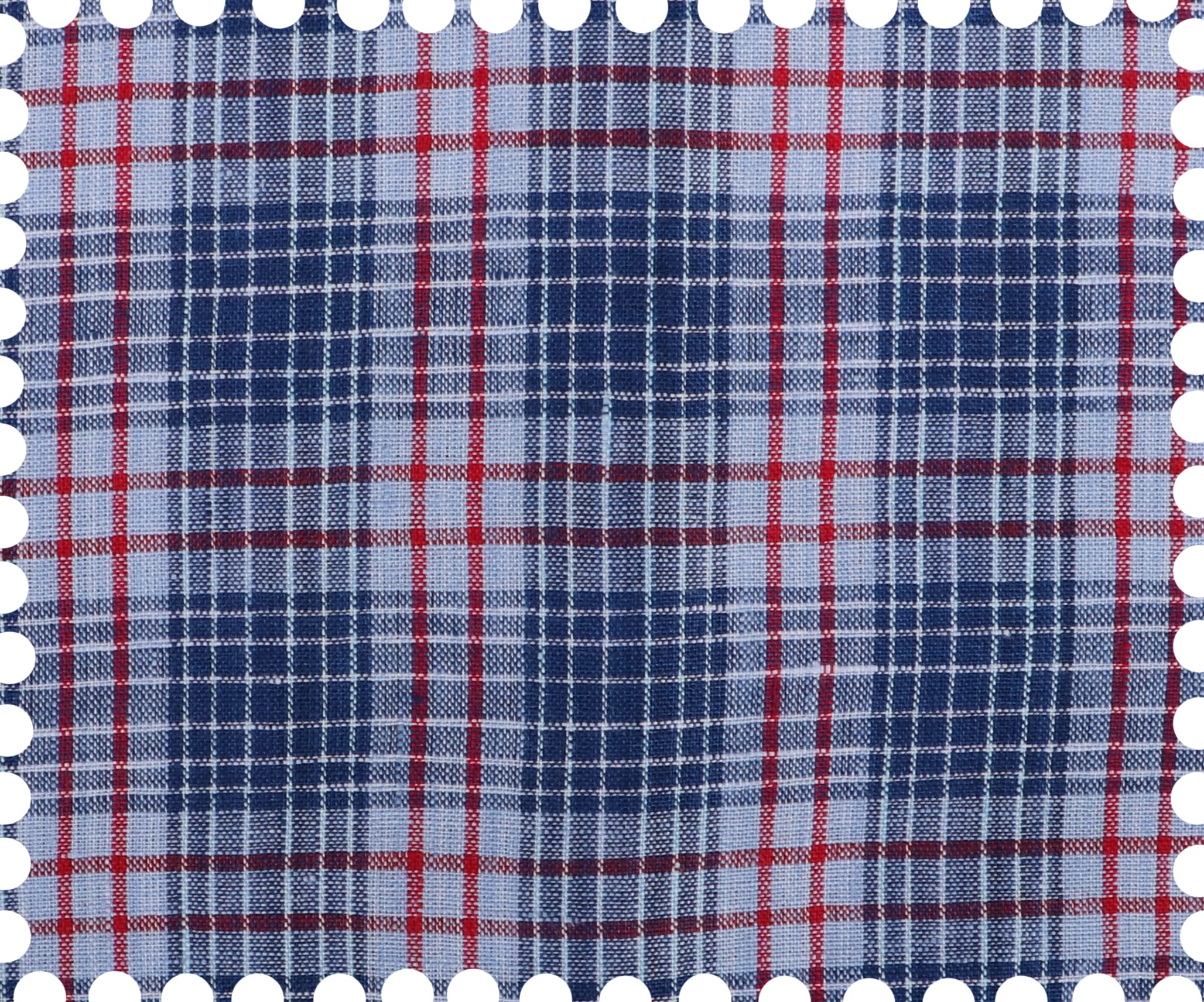Unisex 100% Linen Unstitched Check Shirt Fabric (17)-image-43