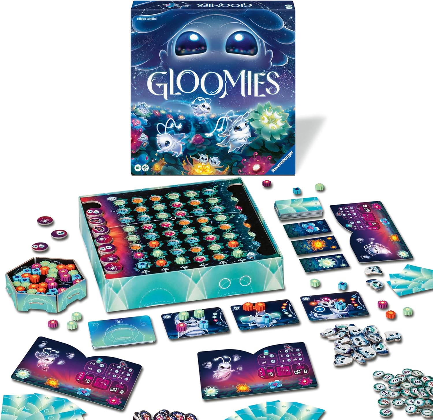 Ravensburger 24617 - Gloomies - Simple Strategy Game for Families, Adults and Children - Board Game for 2-4 Players Aged 10+