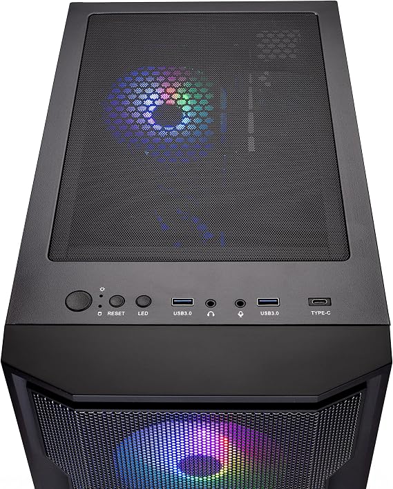 Skytech Gaming Skytech Shadow Gaming PC Desktop Intel Core i5 11400F 2.6 GHz, NVIDIA RTX 3050 (6GB), 500GB NVME SSD, 16GB DDR4 RAM 3200, 600W Gold PSU, 11AC Wi-Fi, Windows 11 Home 64-bit
