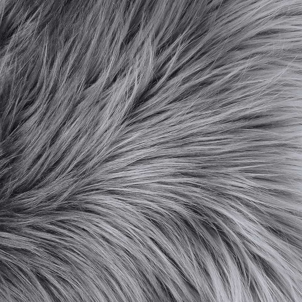 Amazon.com: faux fur grey fabric