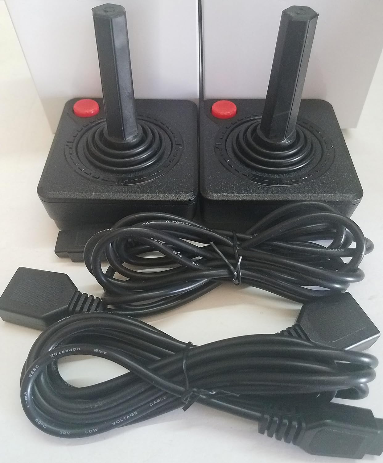 Amazon.com: ClassicGameSource 2 Joystick Controllers + 2 9FT Extension ...