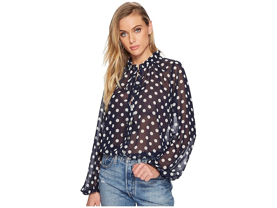 

Show Me Your Mumu Alicia Tunic (Dippin Dot) Women's Blouse, Black