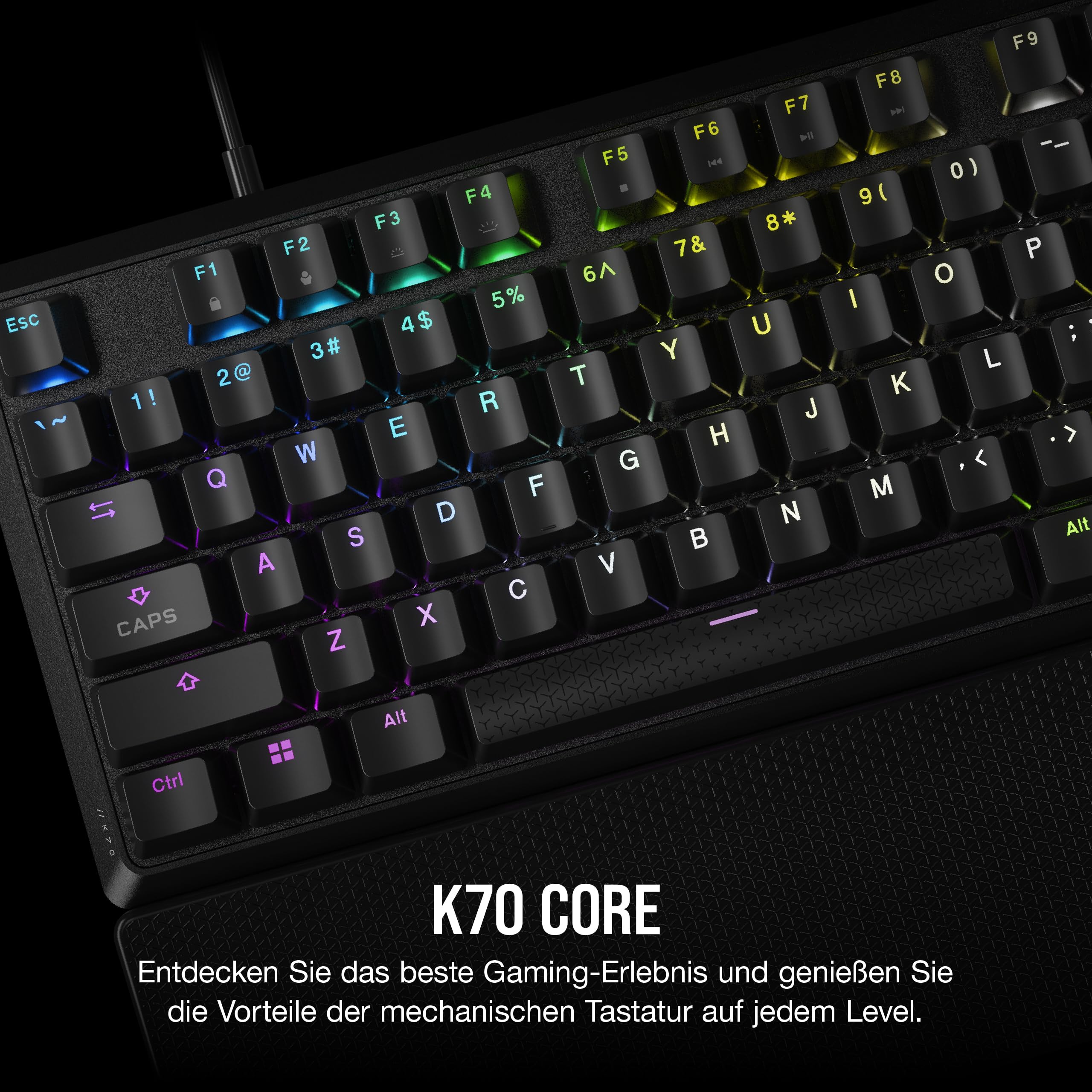 Corsair K70 CORE RGB SOCD Mechanische Gaming-Tastatur Schwarz