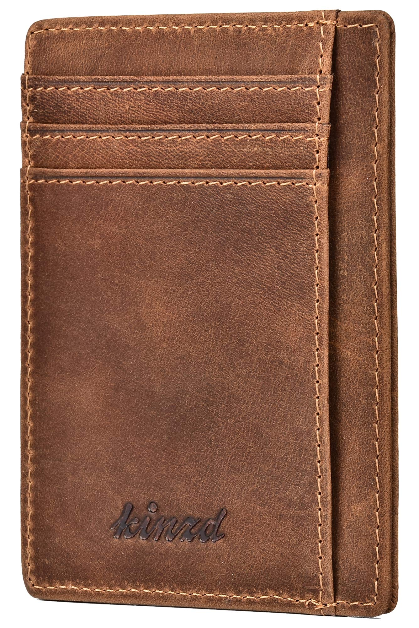 Slim Wallet RFID Front Pocket Wallet Minimalist Secure Thin Credit Card Holder