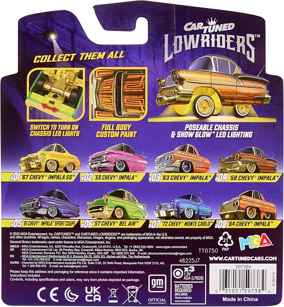 CarTunedTM Lowrider Series 1-1958 Chevy Impala