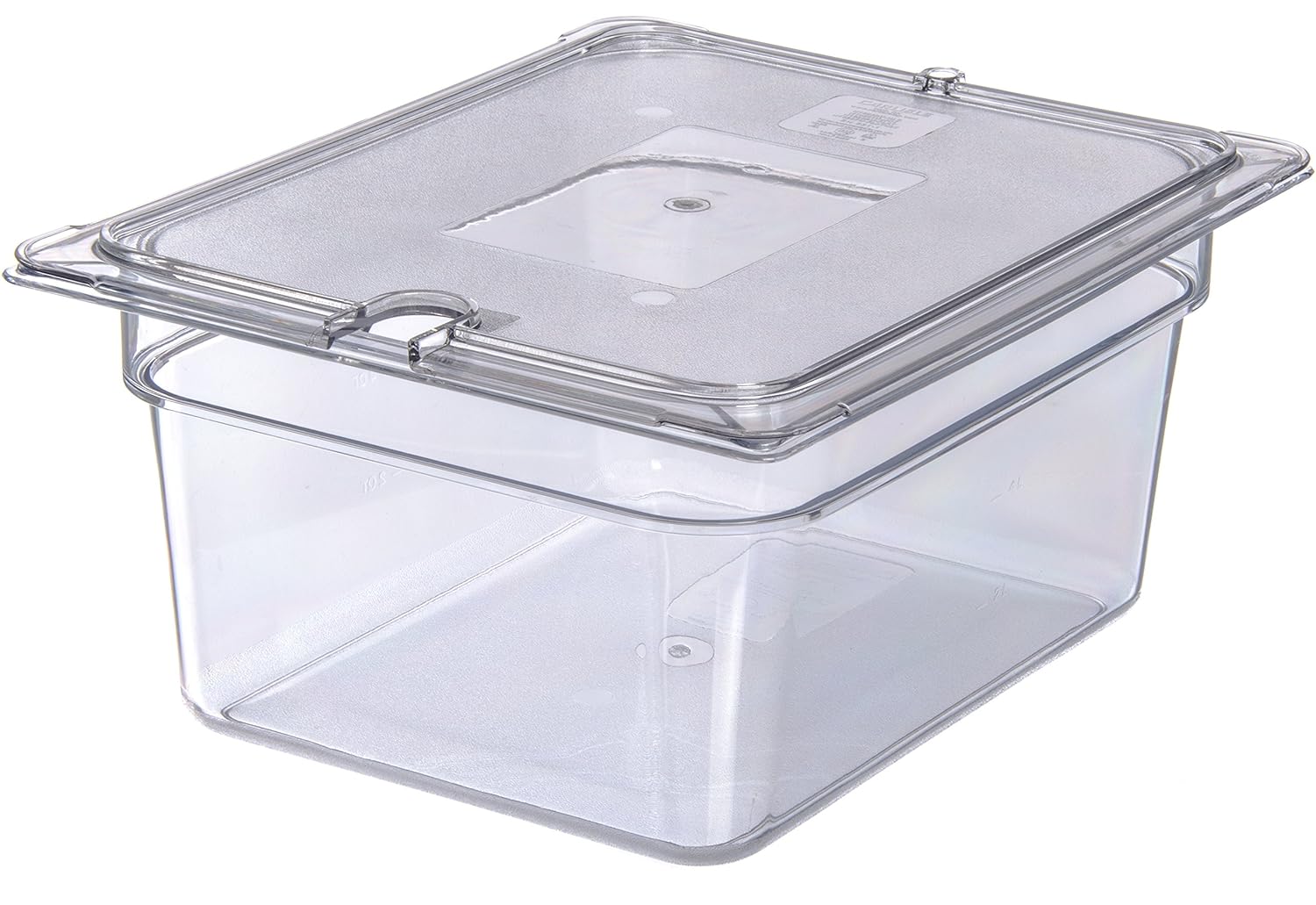 Proposed Value: Carlisle FoodService Products Storplus 1/2-Size Food Pan for Catering, Buffets, and Restaurants, Polycarbonate 6 Inches Deep, Clear, (Pack of 6)