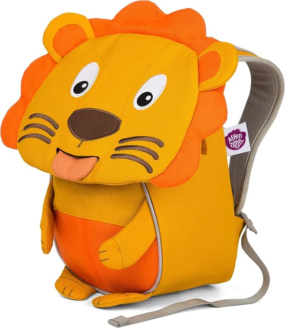 Affenzahn Little Friend Kids Backpack 25cm, Lion - Yellow, standard size, Children's Backpack