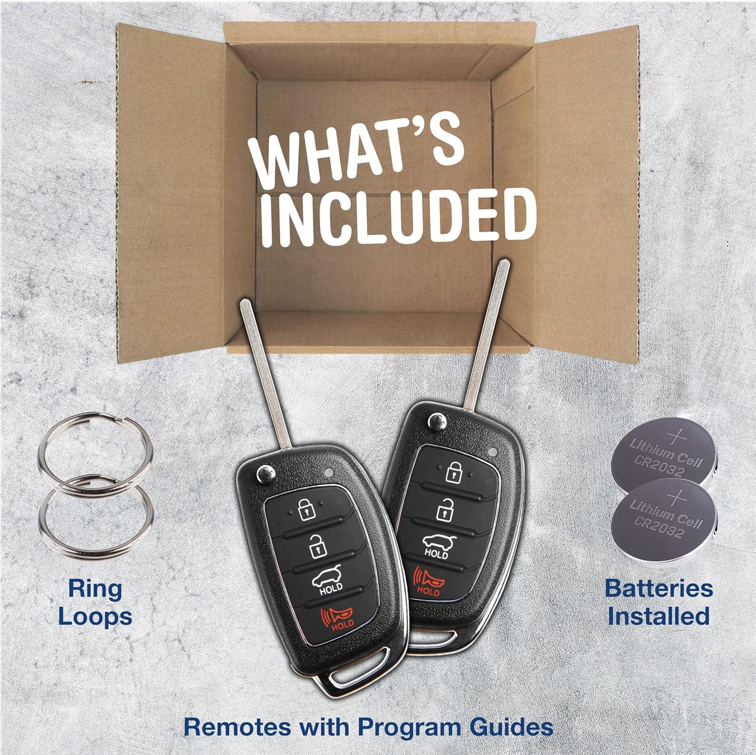 2X Key Fob Remote for 2015-2019 Hyundai (TQ8-RKE-4F25)