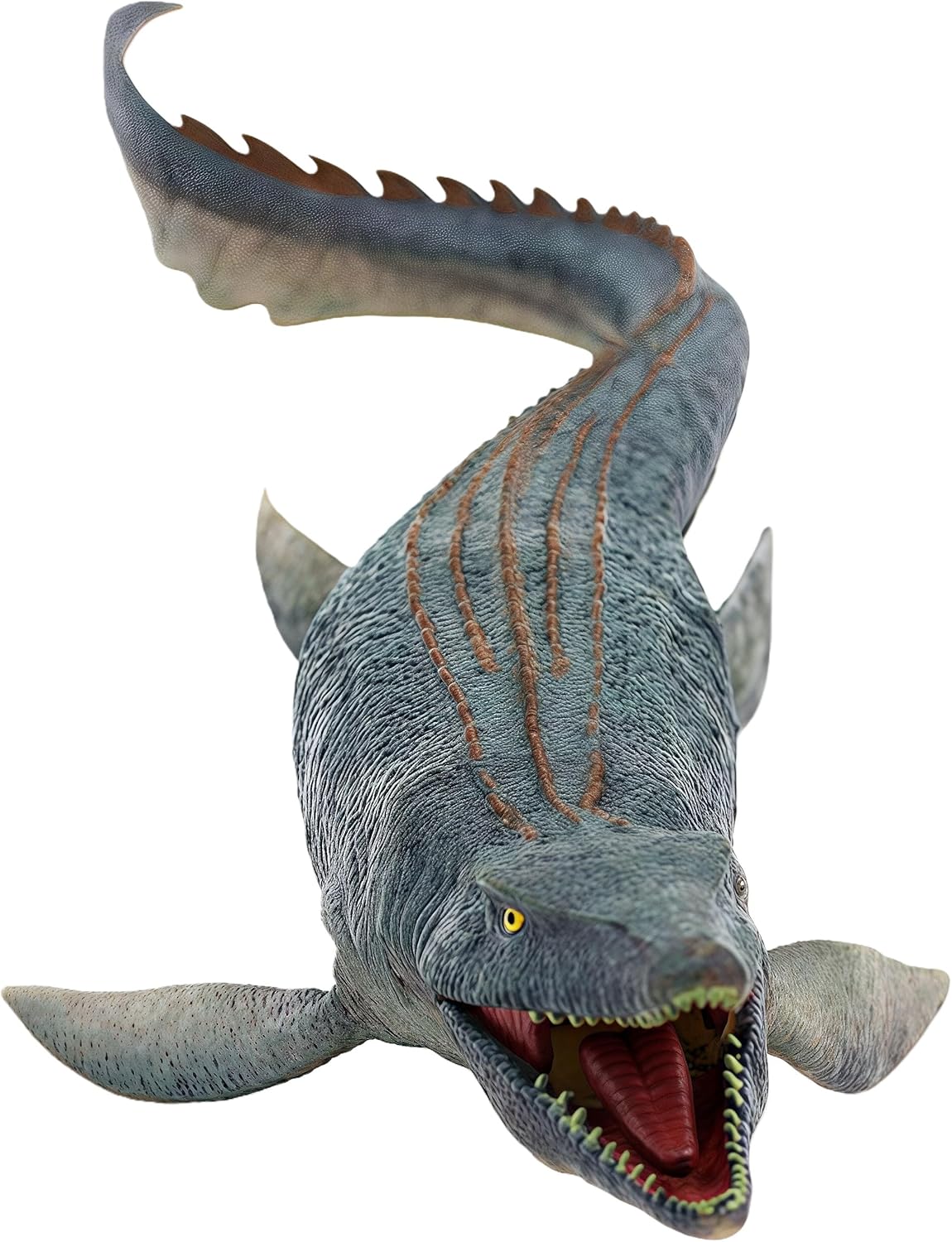 Gemini&Genius Mosasaurus Dinosaur Toy with Movable Jaw, Large Marine Realistically Dinosaur, Ocean Dino World Animal Figure Toy Gift and Party Supplie for Kids