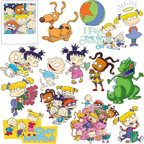 Miniatura 3 de Rugrats Rugrats - Paquete variado de calcomanías de vinilo grandes de lujo, para laptop, botella de agua, álbumes de recortes, tableta, monopatín,