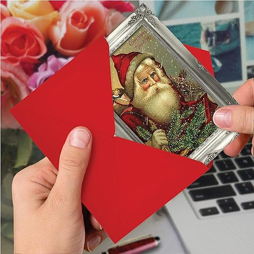 Miniatura 4 de The Best Card Company Paquete de 12 tarjetas de felicitación de Navidad con sobres, vacaciones de humor para hombres y mujeres (1 diseño, 12