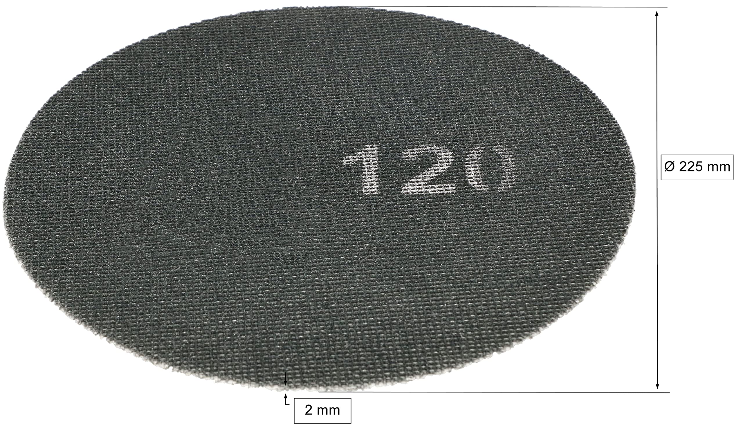KOTARBAU® Zestaw 20 tarcz szlifierskich Ø 225 mm z rzepem twarda 120