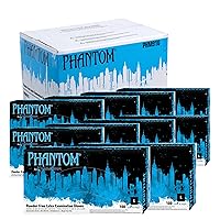 Vista 8 de Adenna PHM910 Phantom 6 Mil Guantes de Látex Libres de Polvo, Grado Médico, Negros, X-Pequeño, Caja de 100