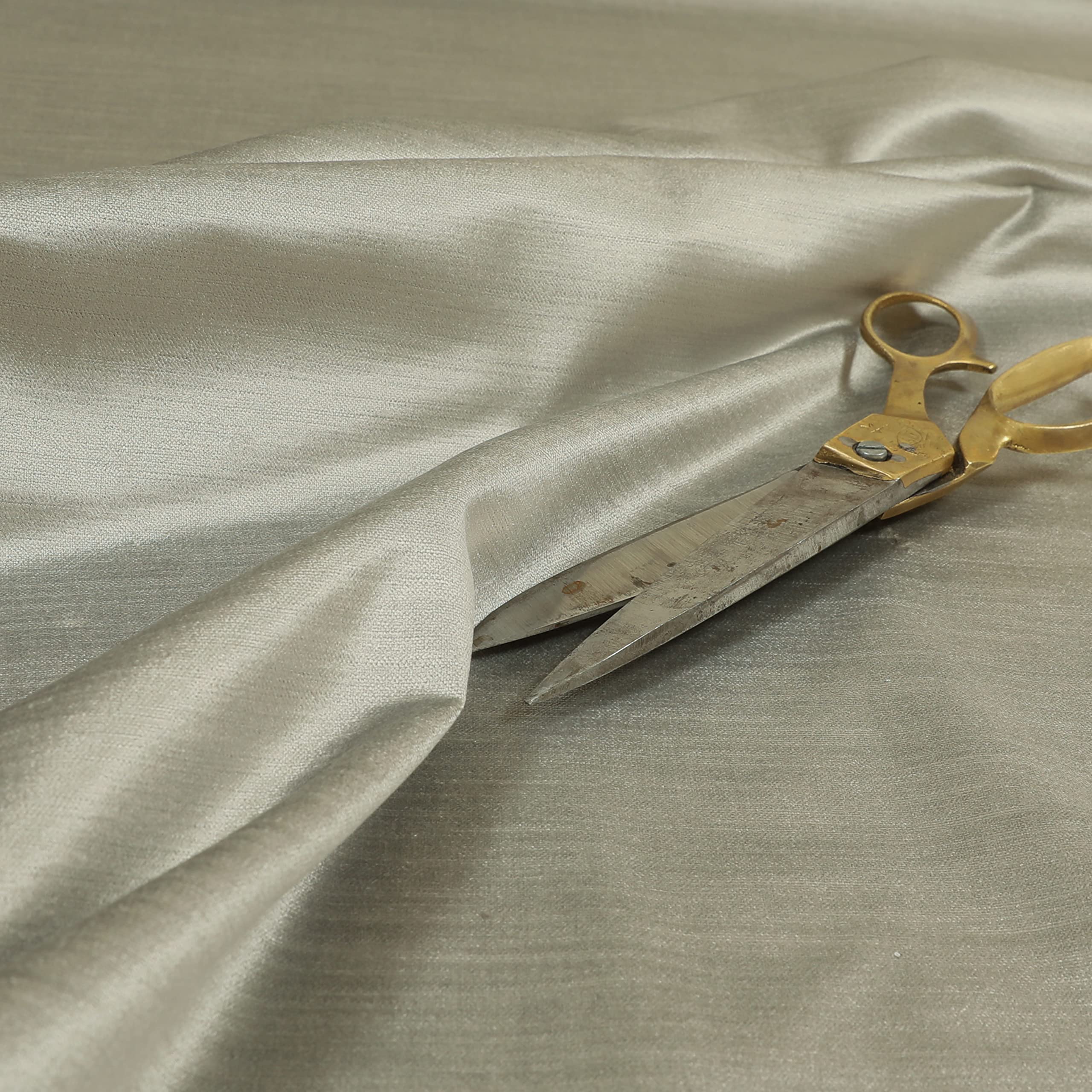 Redbrick Mill Fabrics Flame Retardant Quality Designer Blended Silk French Shiny Velvet Furnishing Fabric by The Metre, Ideal for Upholstery, Curtains & Cushions, Silver (Per Metre) โ image 1