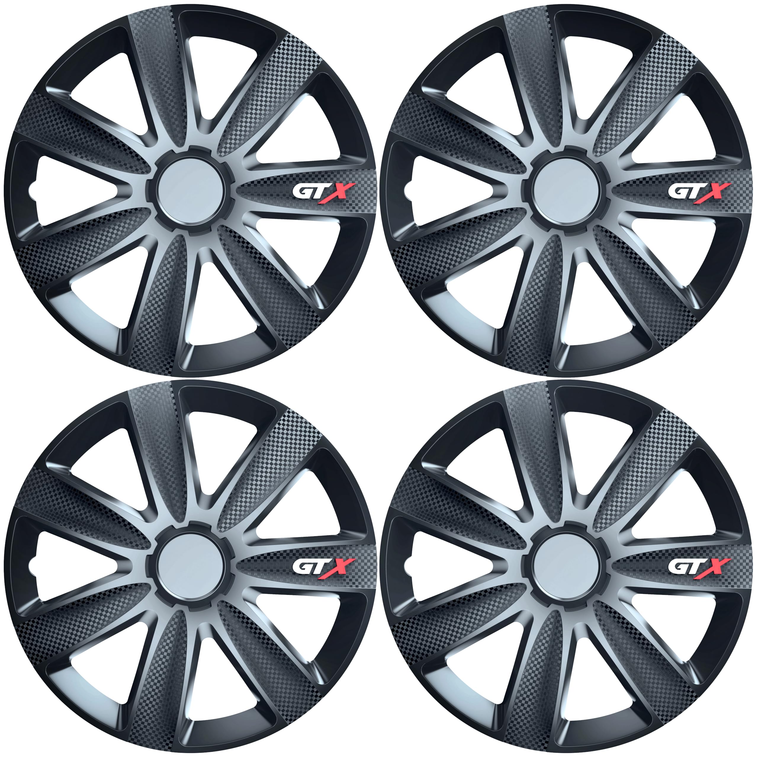 Versaco Car Wheel Trims LUXURY14 - Silver 14 Inch 15-Spoke - Boxed Set of 4 Hubcaps - Includes Fittings/Instructions — view 14