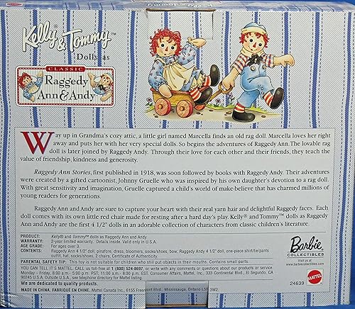 Miniatura 2 de Barbie Raggedy Ann  Andy Tommy  Kelly Storybook coleccionables