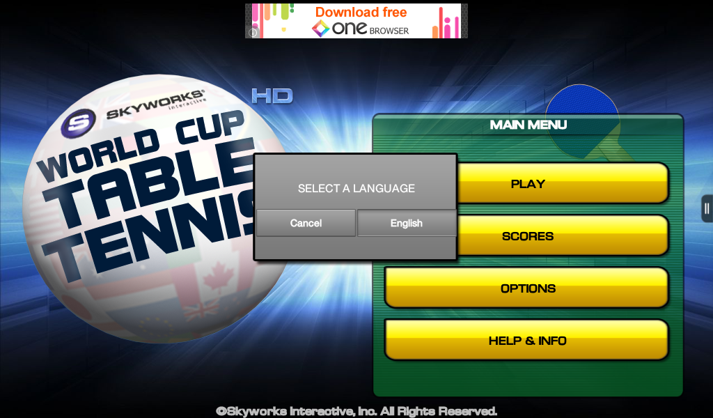 World Cup Table Tennis Free (Kindle Tablet Edition) App on Amazon Appstore