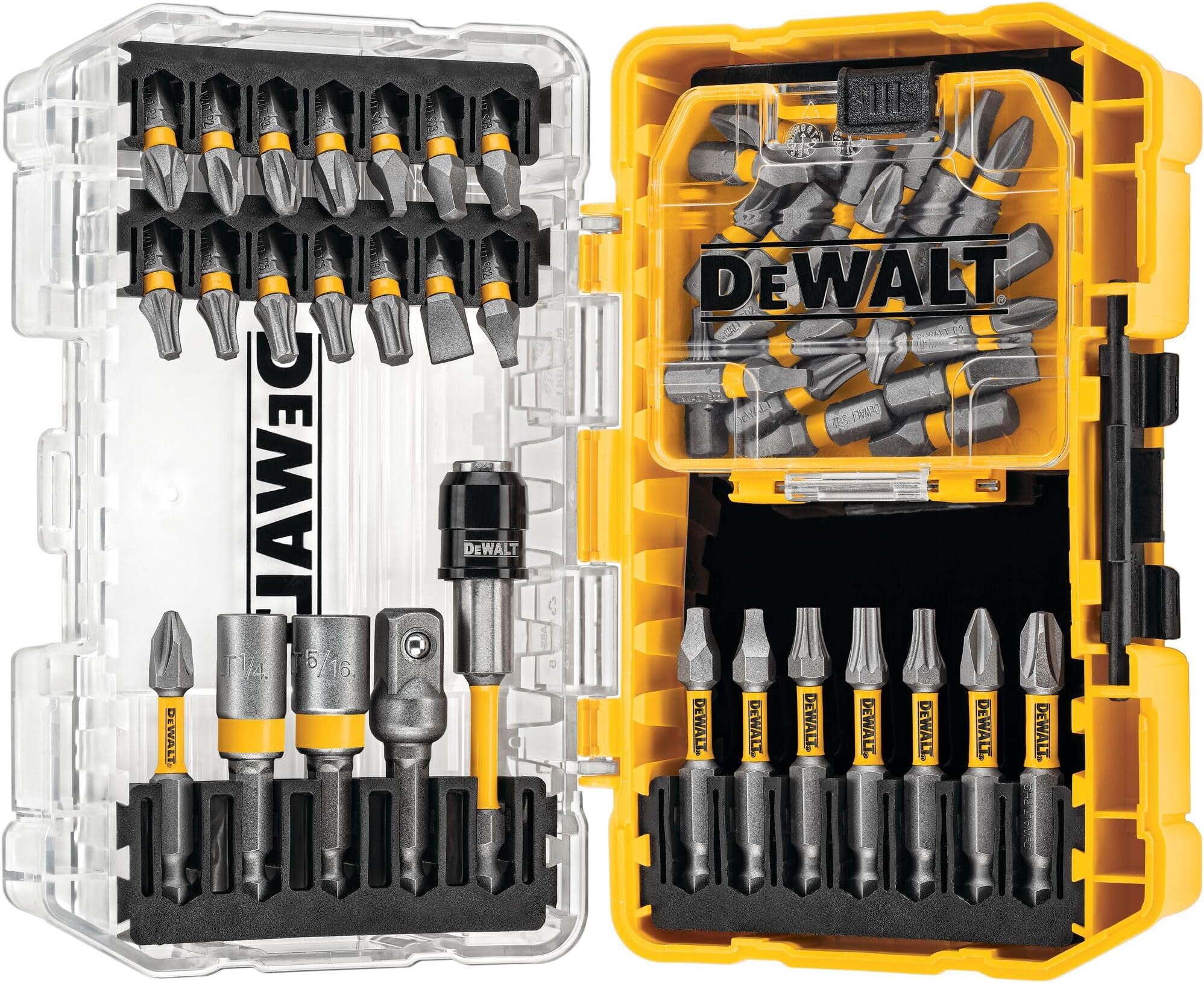 DEWALT 50 Pc MAX FIT Screwdriving Bit Sets with ToughCase+ System (DWAMF50)