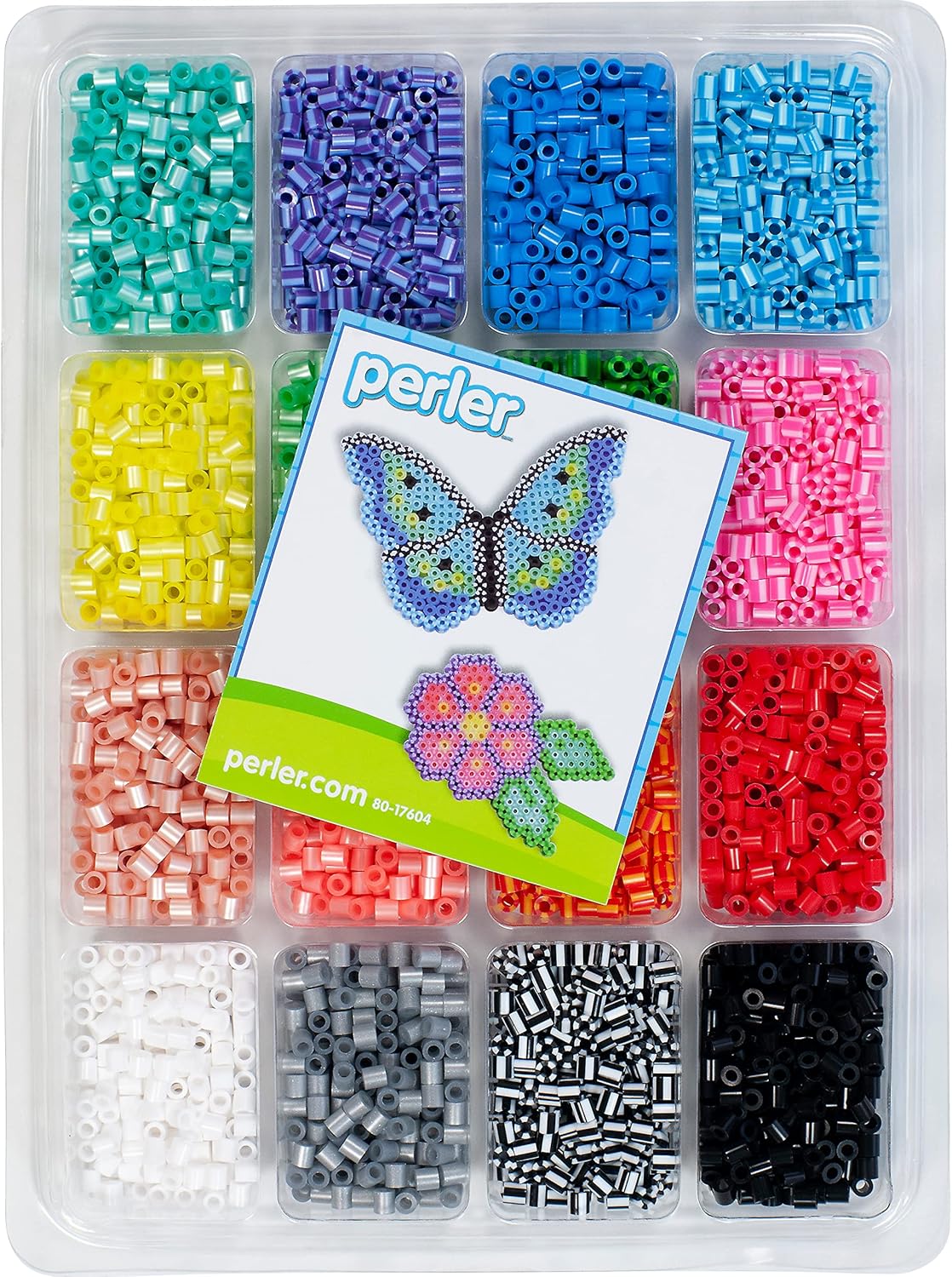 Buy Perler Beads Stripes And Pearls Assorted Fuse Beads Tray For Kids