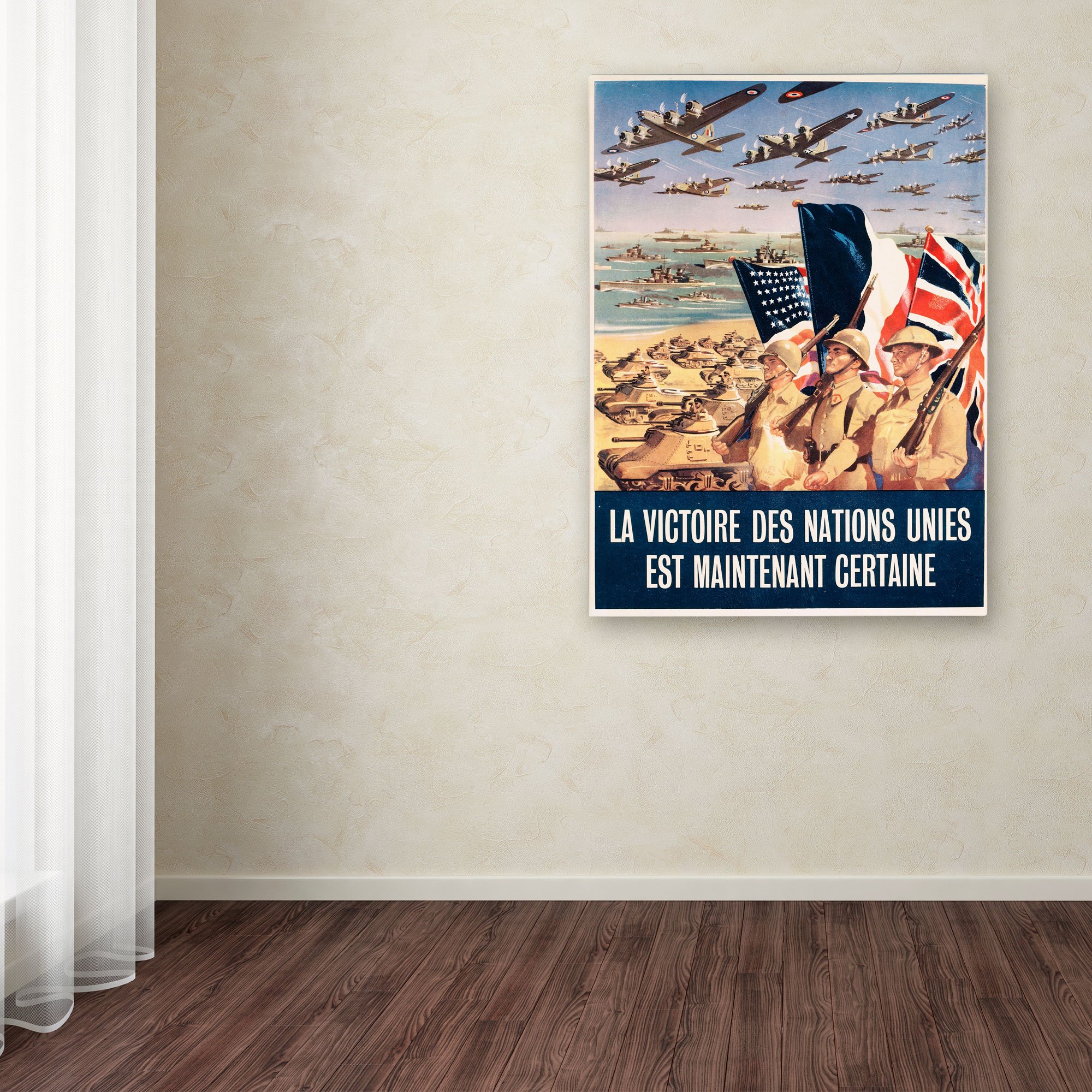Amazon.com: Trademark Fine Art French Propaganda Poster from World