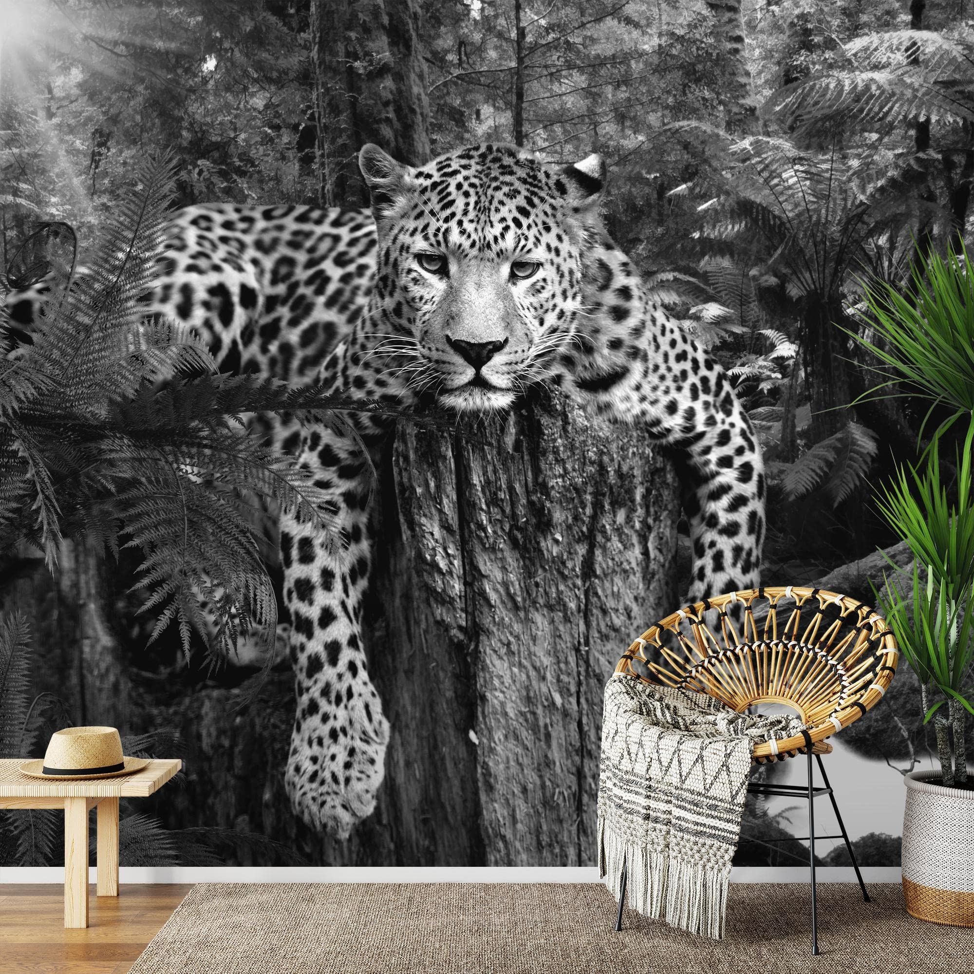 Papier Peint Motif Animal Profhome 381762 Papier Peint Non-tissé Lisee Sans Texture Au Design De