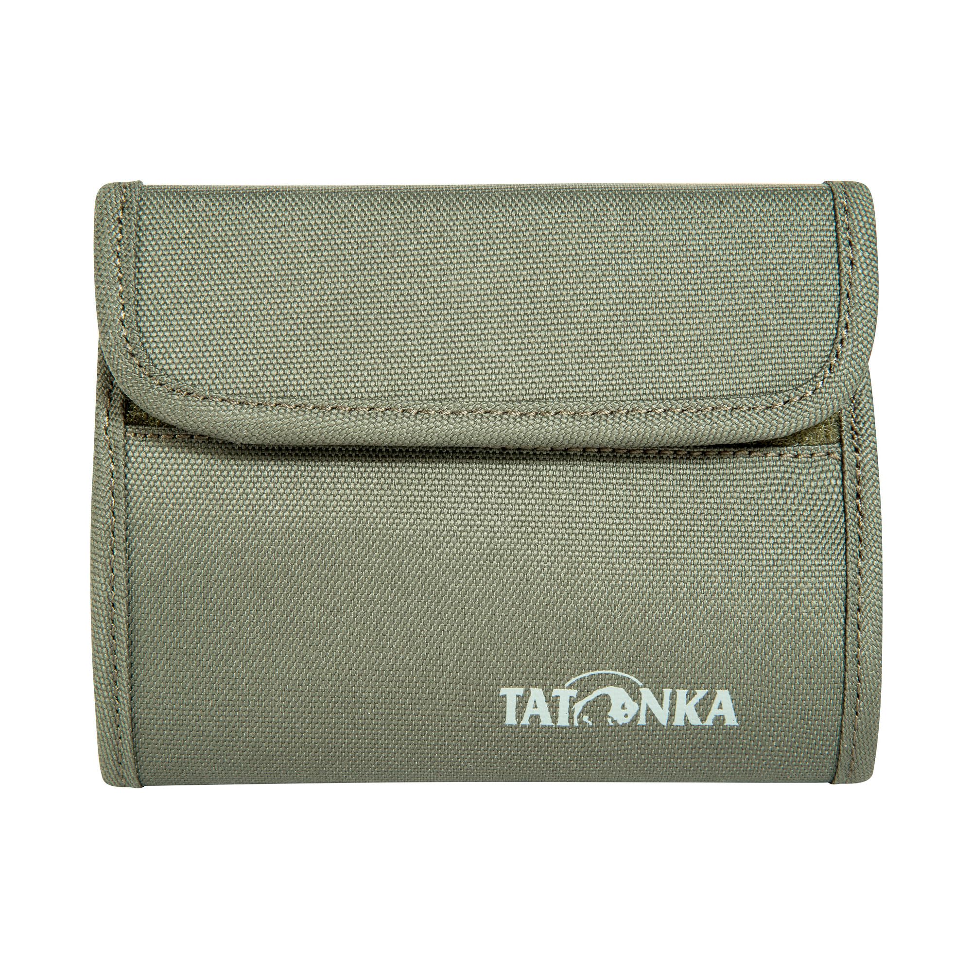 Tatonka Euro Wallet RFID Block - Wallet with RFID Blocker - TÜV Tested - Credit Card Compartments, Viewing Window and Coin Compartment, Olive