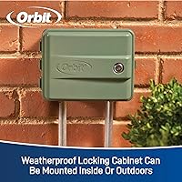 Vista 8 de Temporizador de sistema de pulverización con panel de giro, para exterior, de la marca Orbit, Verde