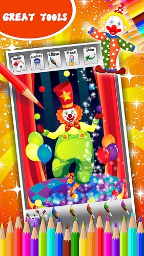 Livro de colorir palhaço