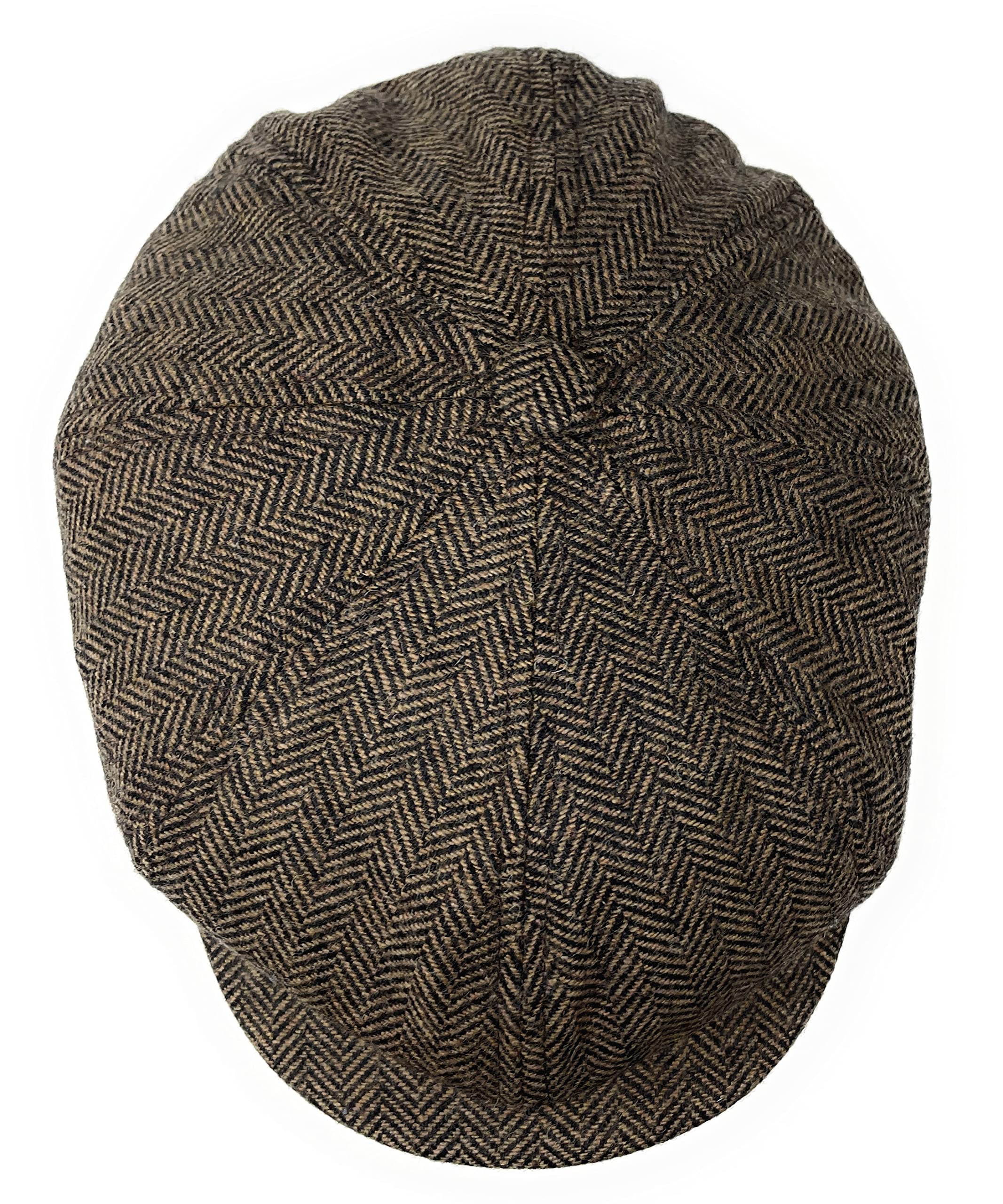 Schiebermütze Herren Schirmmütze Herrenmütze Newsboy Flat Cap Mütze